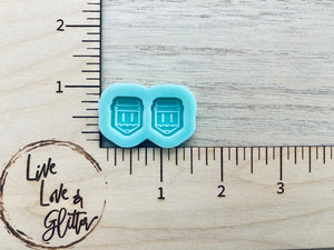 Pencil stud Earrings (Handmade) Silicone Mold