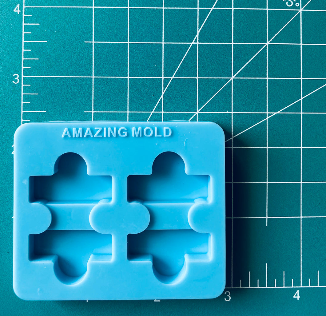 Puzzle Piece Straw Topper Silicone Mold
