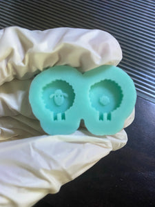 Sheep stud earrings (Handmade) Silicone Mold