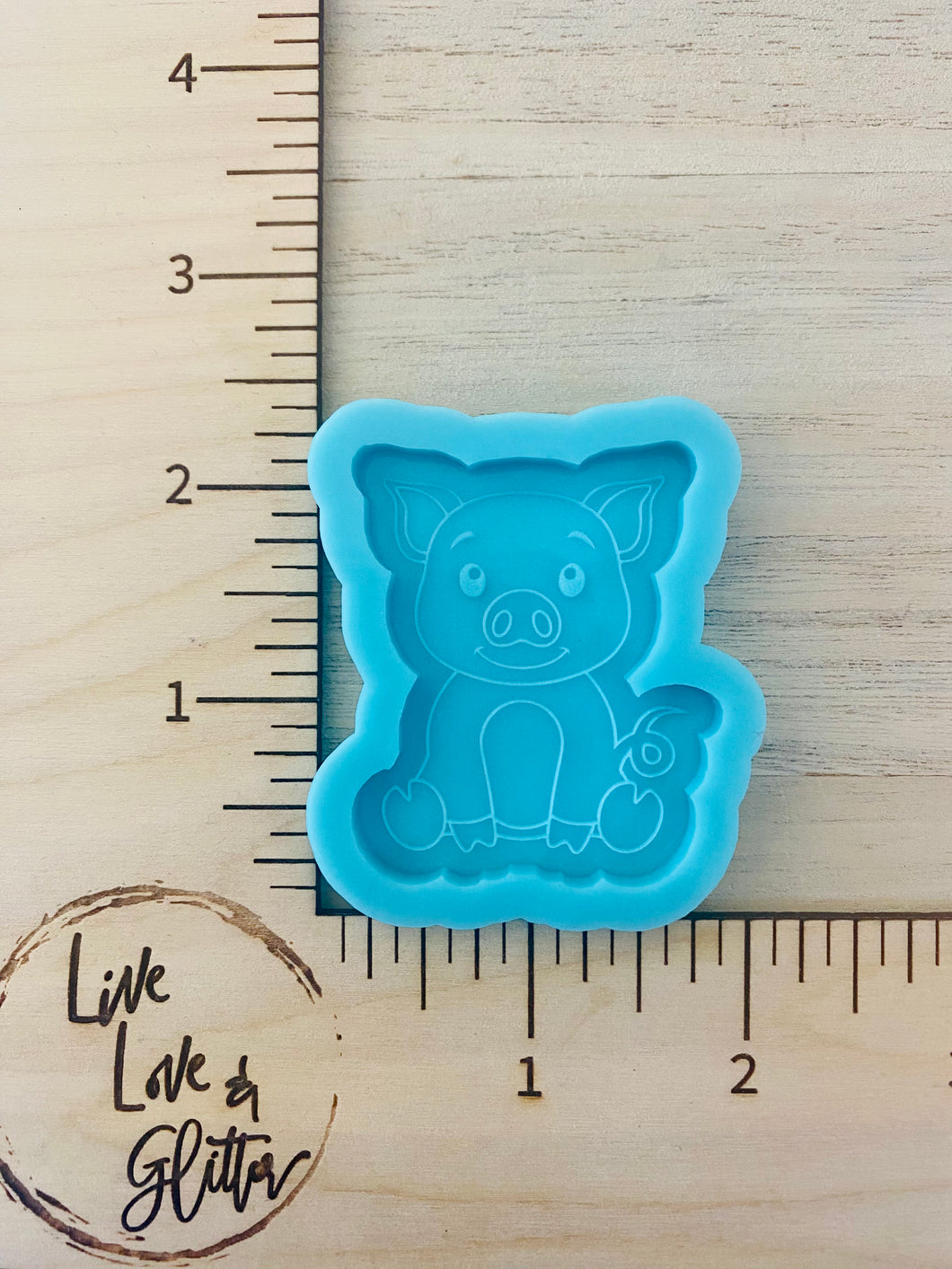 Piggy badge reel (Handmade) Silicone mold