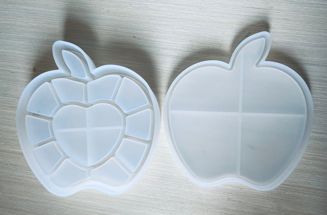 Apple Trinket holder with Lid Silicone Mold