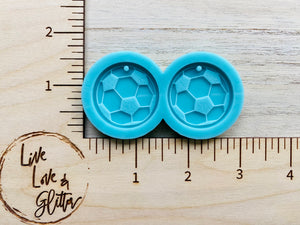 Soccer Ball Earrings (Handmade) Silicone Mold