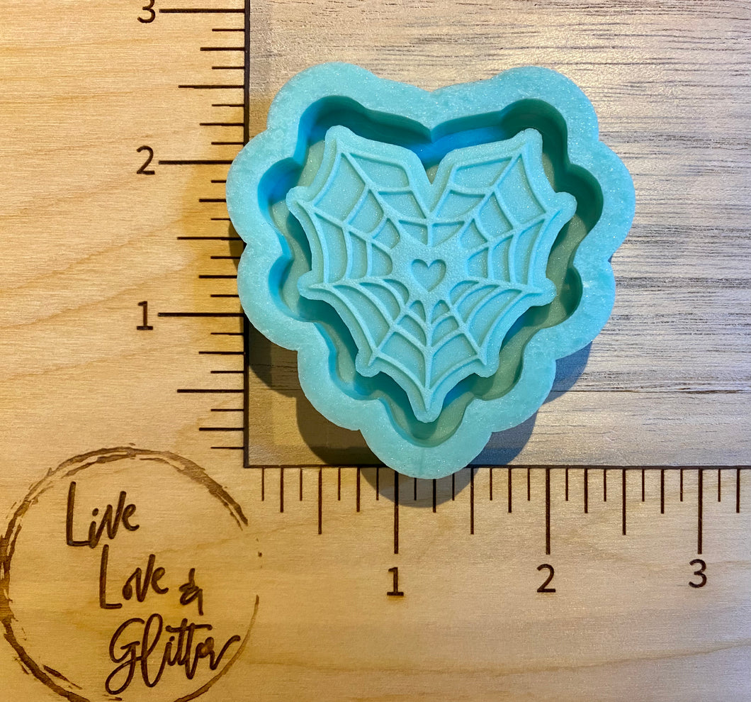 Web Heart Shaker (Handmade) Silicone mold