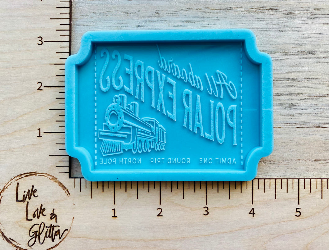 Polar Express Ticket (Handmade) Silicone mold