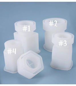 Storage Bottle Jar with Lid Silicone Mold