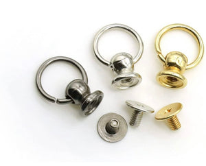 Screw On Ring set of 9 (3 of each color)