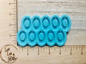 Oval Earrings (handmade) Silicone Mold