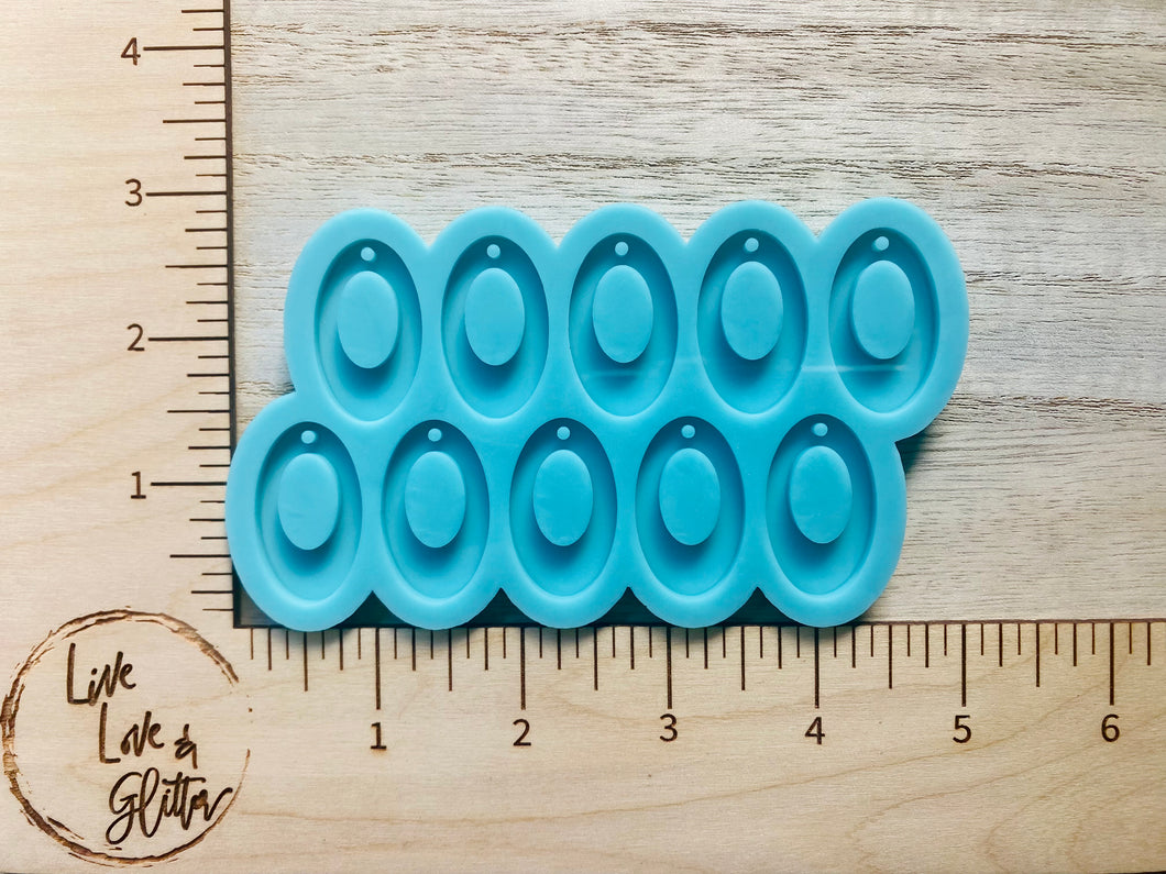 Oval Earrings (handmade) Silicone Mold