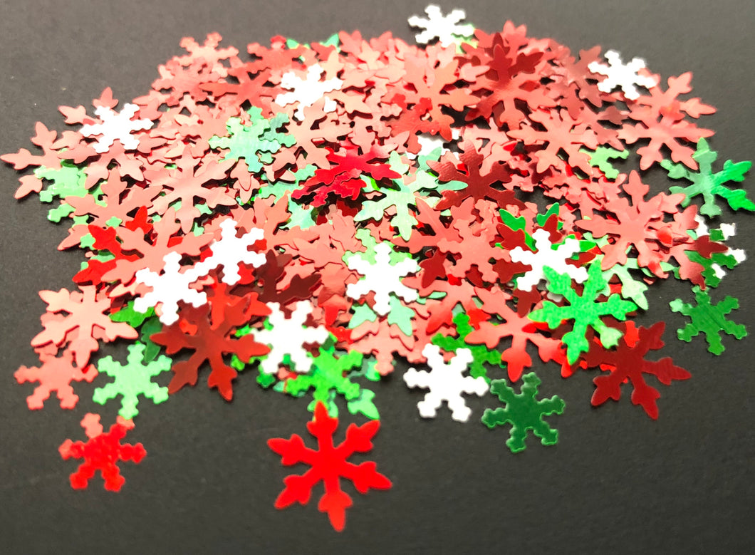 Snowy Christmas Shapes Glitter Mix