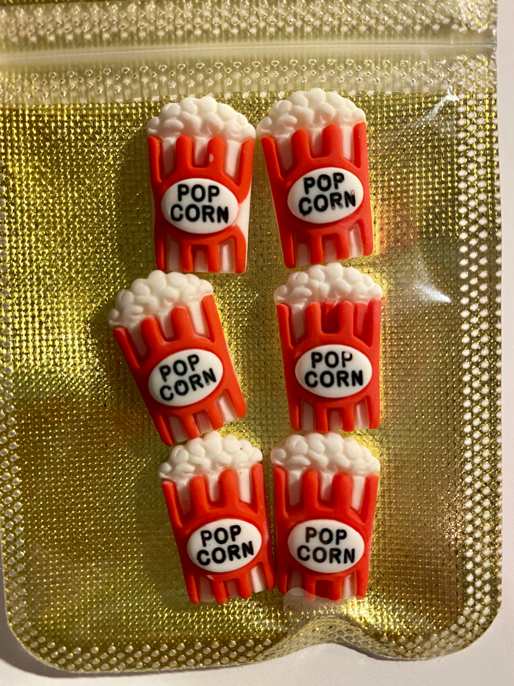 Movie night Popcorn Resin Embellishment