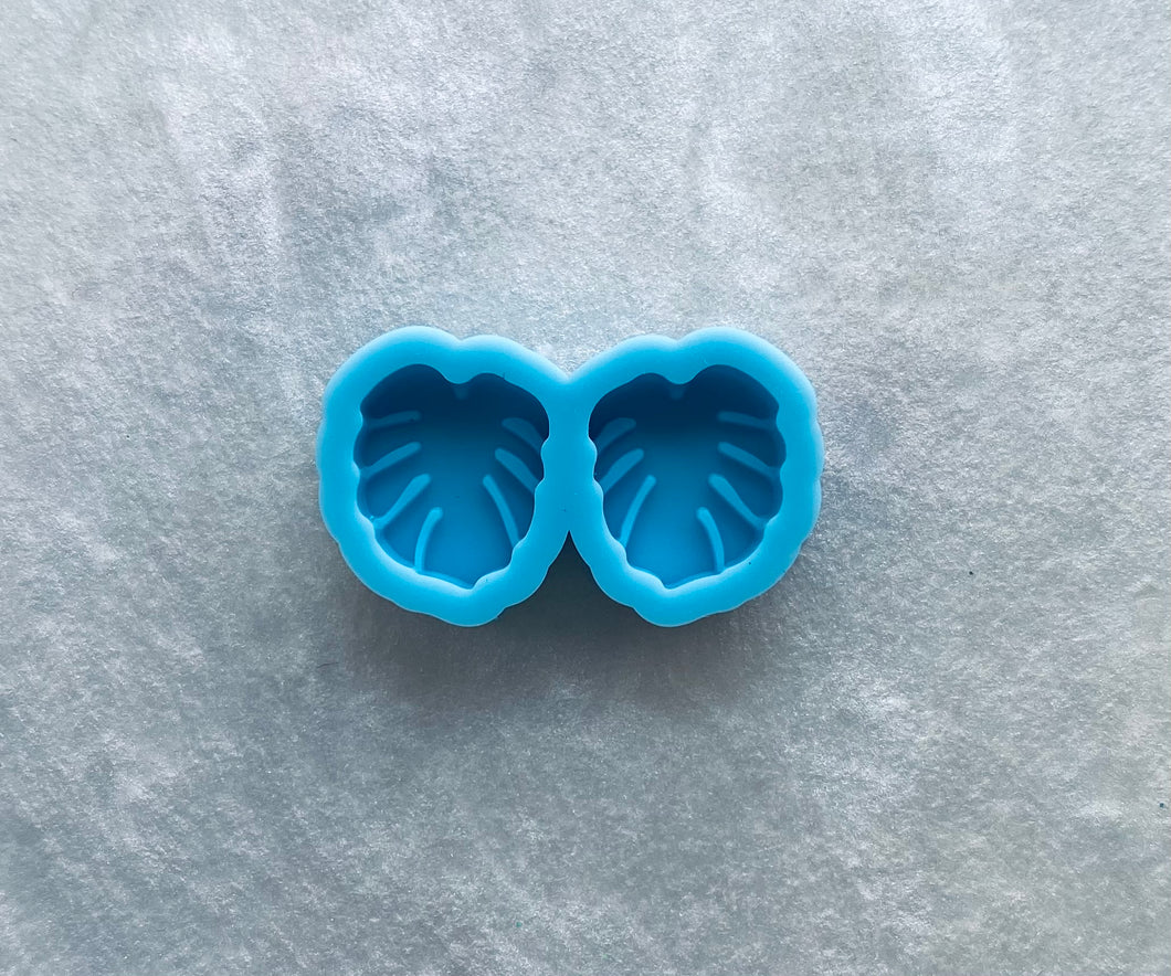 Monstera Mini Size Leaf Silicone Mold for Stud Earrings