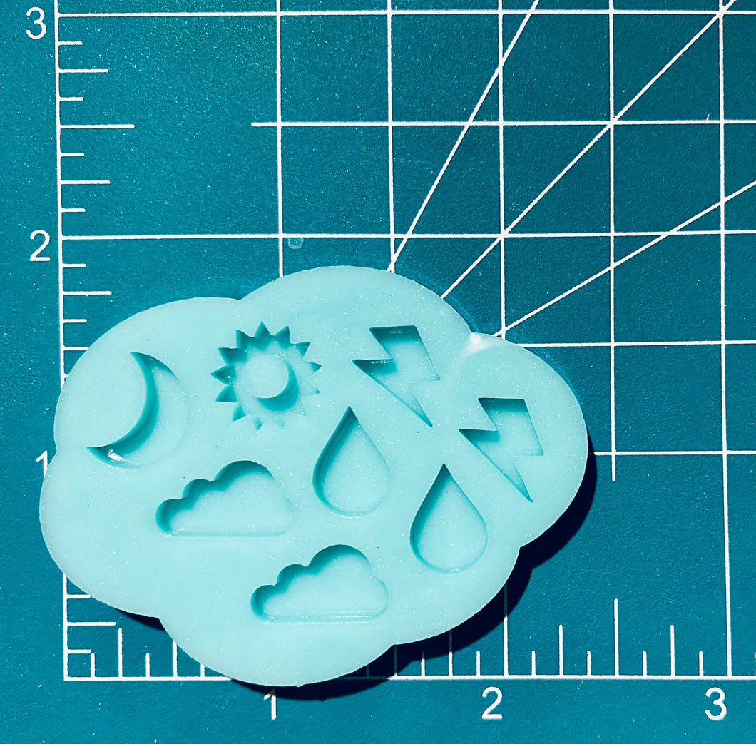 Shaker Cloud Bits (Handmade) Silicone mold