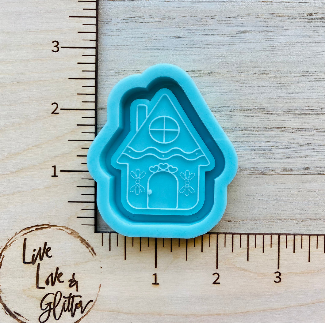 Gingerbread House Shaker (Handmade) Silicone mold