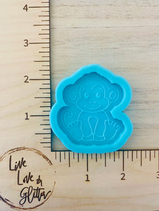 Monkey badge reel (Handmade) Silicone mold