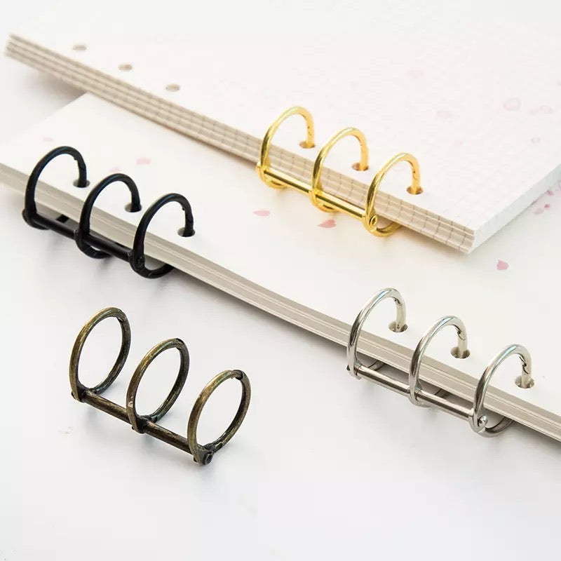 2 Pcs Notebook Metal Clips/ Hinges (Choose Color)