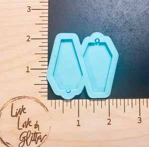 Coffin dangle Earrings (Handmade) Silicone mold