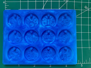 Zodiac charms (Handmade ) Silicone Mold