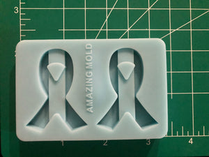 Awareness Ribbon Straw Topper Silicone Mold