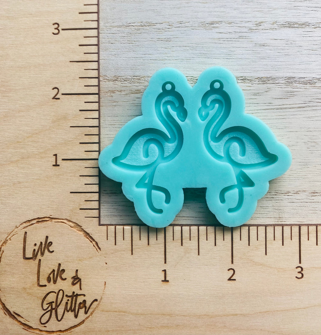 Flamingo Earrings (Handmade) Silicone mold