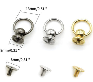 Screw On Ring set of 9 (3 of each color)