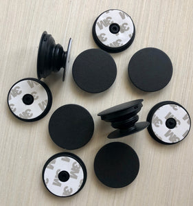 10 pack Round Shape Phone Grips in Black