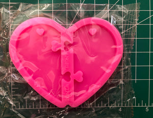 Heart Puzzle Shape Silicone Mold