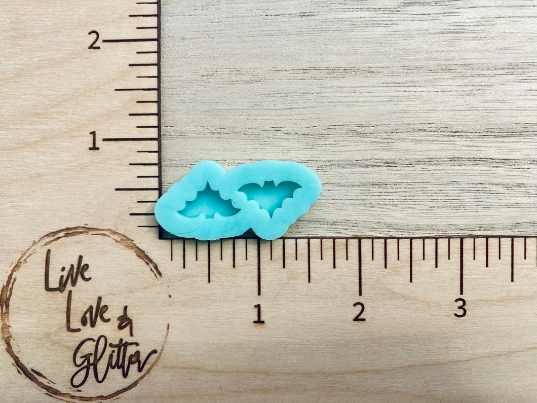 Bat stud Earrings (Handmade) Silicone Mold