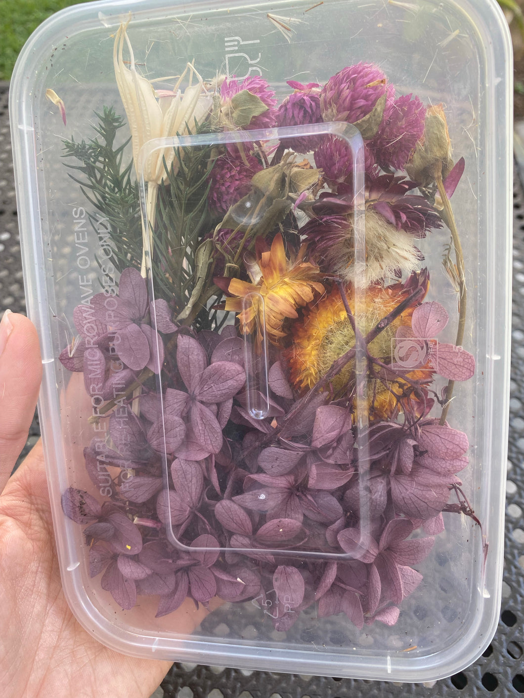 Dried Flowers container #9
