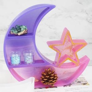 Moon and Star Shelf Silicone Mold