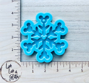 Mouse Snowflake Ornament (Handmade) Silicone Mold