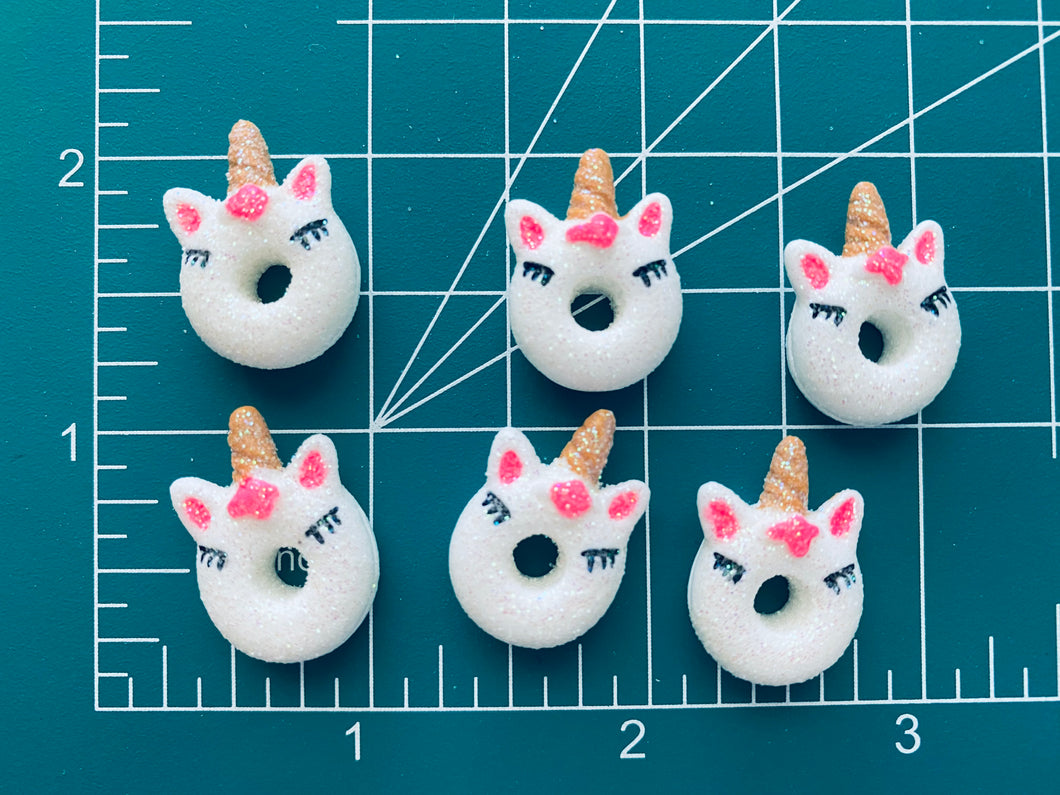 Unicorn Donut Resin Embellishment